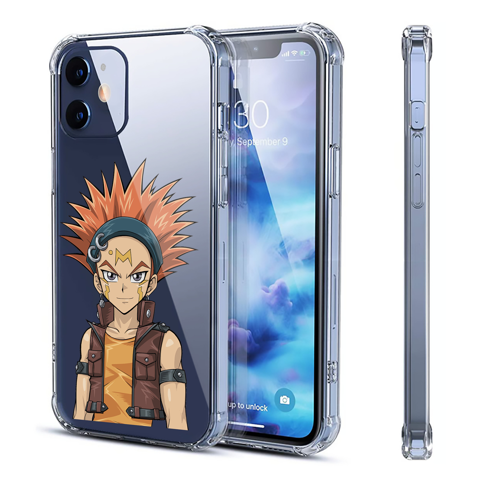 （画像用） 遊☆戯☆王 Yu-Gi-Oh! 【iPhone 12シリーズ対応】透明スマホケース（クリアソフトケース）